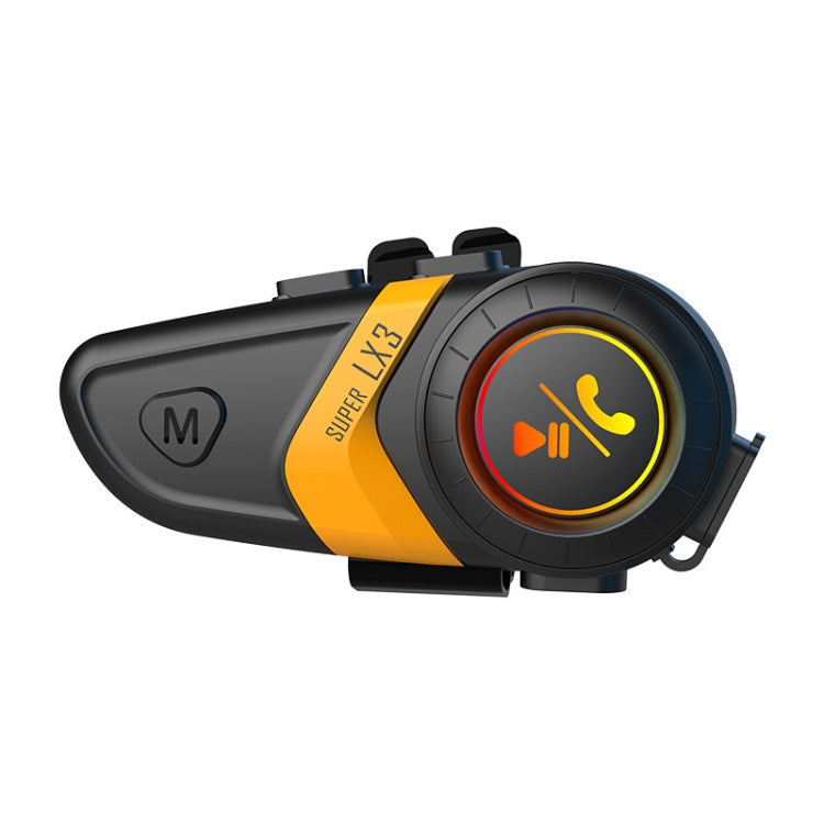 Motorcycle Helmet Call Music Navigation Bluetooth Headset, Color: Yellow(Hard Pipe Microphone) - Motorcycle Walkie Talkie by PMC Jewellery | Online Shopping South Africa | PMC Jewellery | Buy Now Pay Later Mobicred