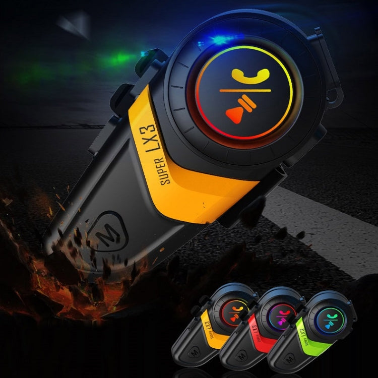 Motorcycle Helmet Call Music Navigation Bluetooth Headset, Color: Yellow(Hard Pipe Microphone) - Motorcycle Walkie Talkie by PMC Jewellery | Online Shopping South Africa | PMC Jewellery | Buy Now Pay Later Mobicred