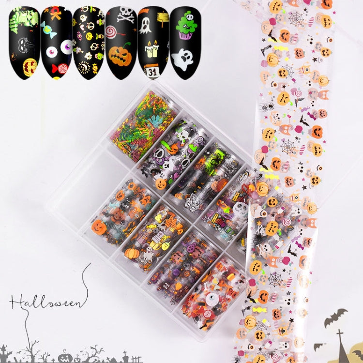 TZ0257 4x100cm Halloween Christmas Nail Art Starry Sticker Set without Nails(08) - Nail Stickers by PMC Jewellery | Online Shopping South Africa | PMC Jewellery | Buy Now Pay Later Mobicred