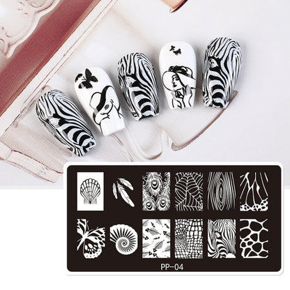 Butterfly Dream Nail Art Printed Steel Plate(E084-6) - Nail Stickers by PMC Jewellery | Online Shopping South Africa | PMC Jewellery | Buy Now Pay Later Mobicred