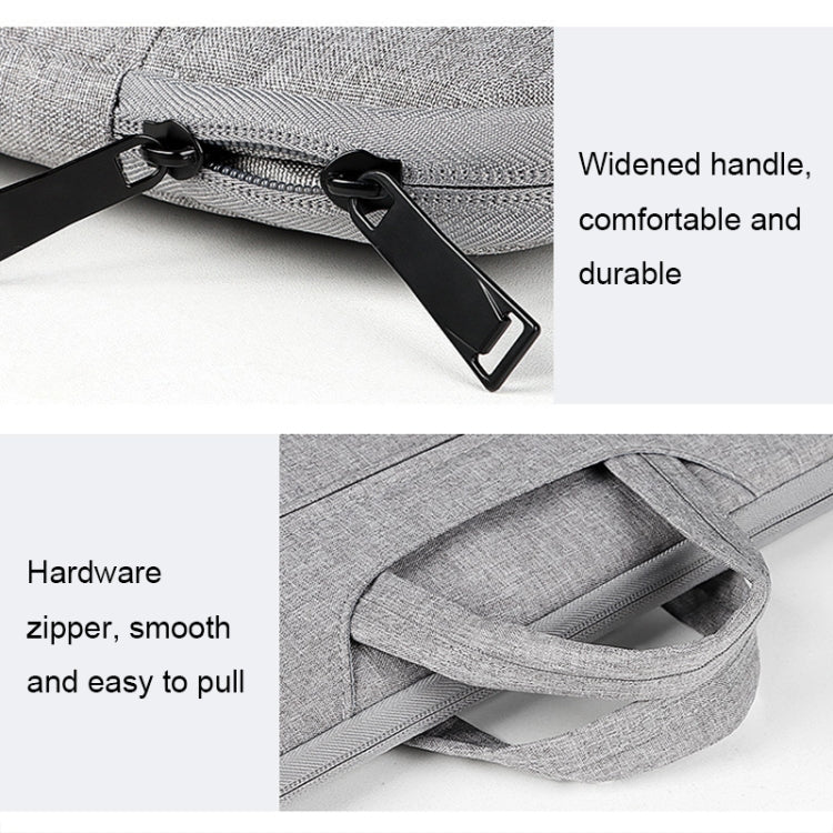 ST01 Large-Capacity Waterproof Shock-Absorbing Laptop Handbag, Size: 15.6 inches(Grey) - 15.6 - 17 inch by PMC TechLife | Online Shopping South Africa | PMC TechLife | Buy Now Pay Later Mobicred