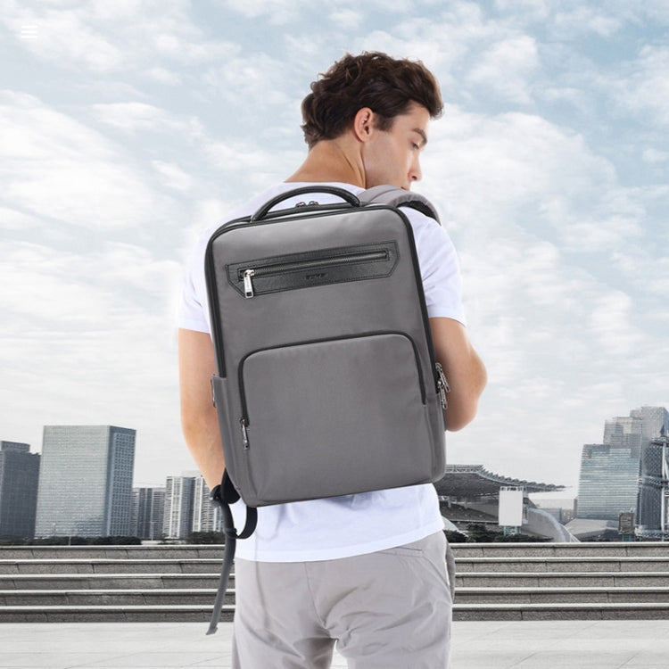 Bopai 61-121518 Multi-compartment Waterproof Expandable Backpack with USB Charging Hole(Dark Gray) - free shipping - PMC Jewellery - Order now!