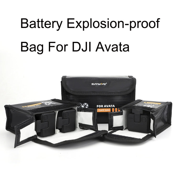 Sunnylife AT-DC477 Put 1 Battery Battery Explosion-proof Bag For DJI Avata -  by PMC Jewellery | Online Shopping South Africa | PMC Jewellery | Buy Now Pay Later Mobicred