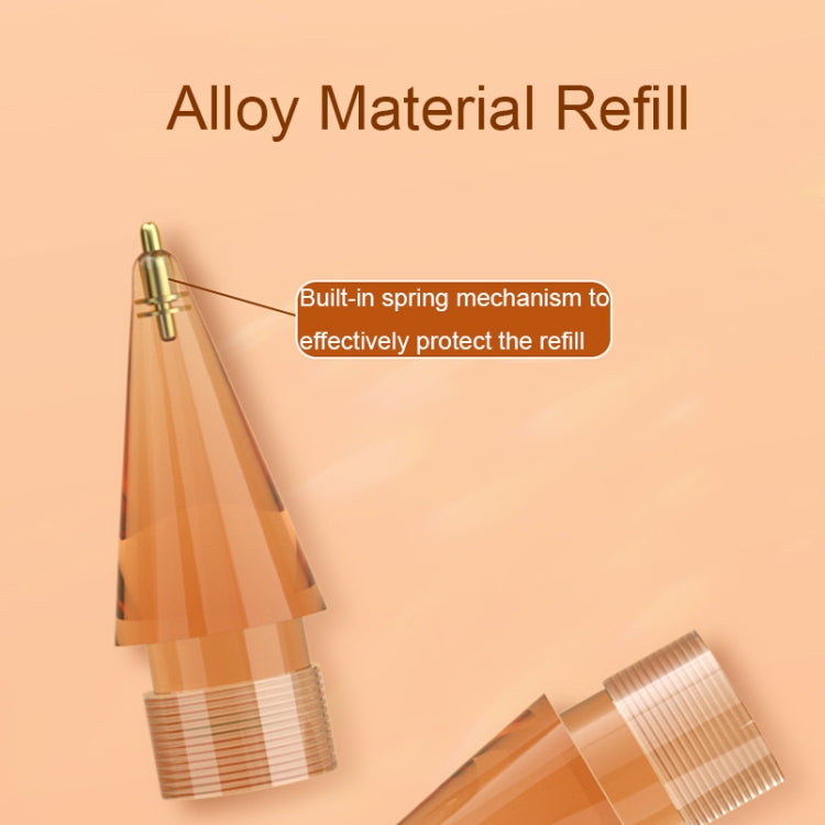 For Apple Pencil 1/2 2pcs Stylus Transparent Replacement Needle Nib, Spec: Round (Purple) - Pencil Accessories by PMc TechLife | Online Shopping South Africa | PMc TechLife | Buy Now Pay Later Mobicred