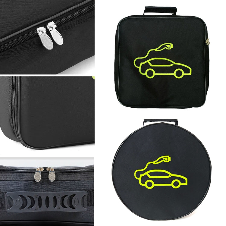 Car Charging Cable Storage Bag Carry Bag For Electric Vehicle Charger Plugs,Spec: Round Without Logo - EV Charger Accessories by PMC Jewellery | Online Shopping South Africa | PMC Jewellery