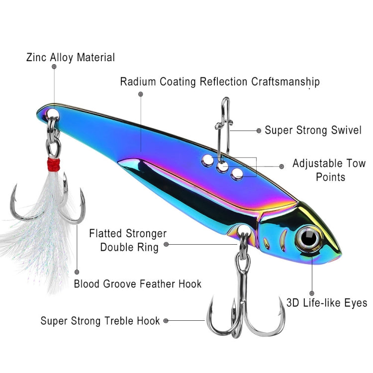 PROBEROS DW559 Colorful VIB Sequenant Far Subsidine Lure Bait, Specification: 20g - free shipping - PMC TechLife - Order now!