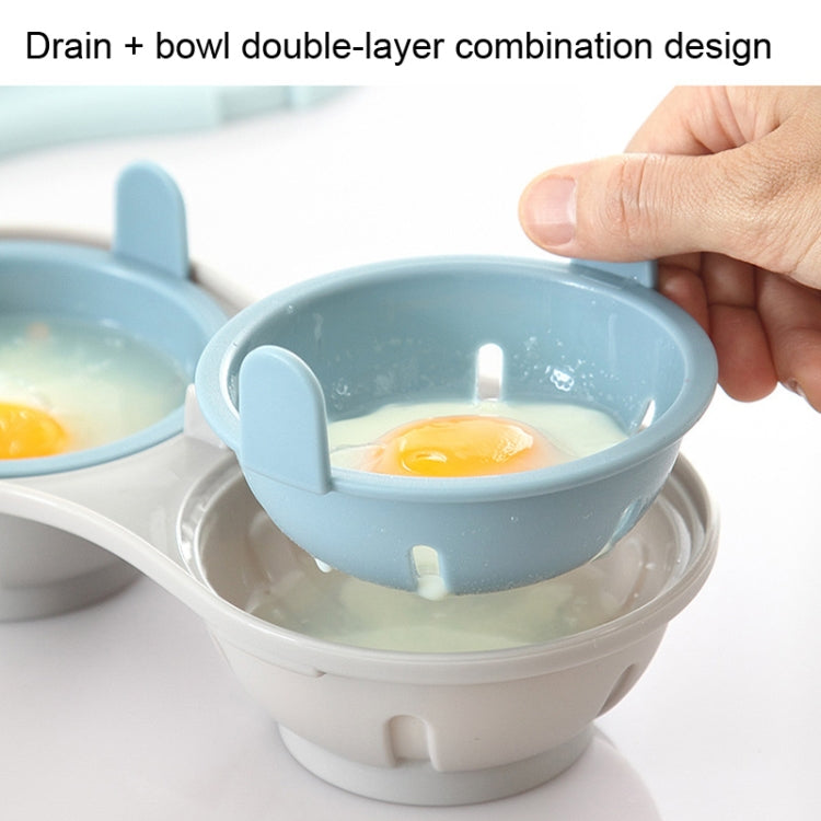 Two-compartment Steamed Egg Box Microwave Steamed Egg Plate  Egg Mold(Orange) - Gadgets by PMC TechLife | Online Shopping South Africa | PMC TechLife | Buy Now Pay Later Mobicred