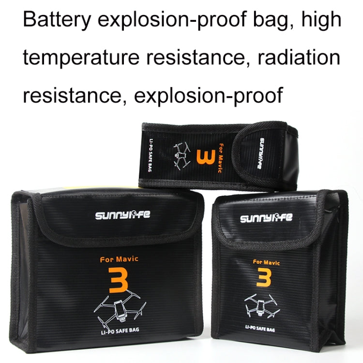 For Mavic 3 Sunnylife M3-DC104 Battery Safe Storage Explosion-proof Bags - Backpacks & Bags by Sunnylife | Online Shopping South Africa | PMC Jewellery | Buy Now Pay Later Mobicred
