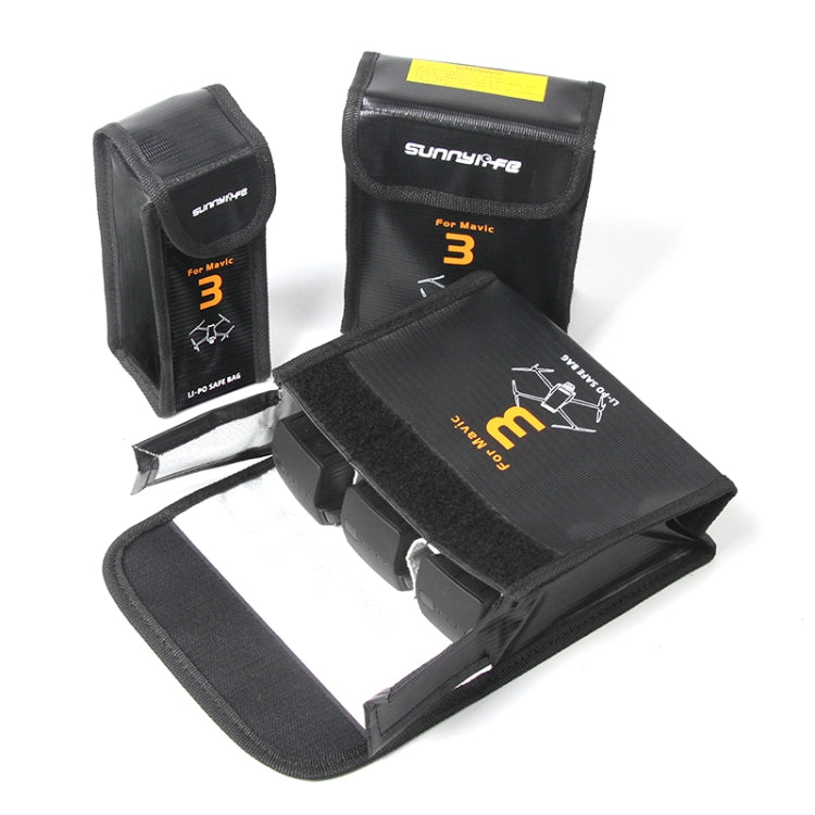 For Mavic 3 Sunnylife M3-DC106 3 In 1 Batteries Safe Storage Explosion-proof Bags - Backpacks & Bags by Sunnylife | Online Shopping South Africa | PMC TechLife | Buy Now Pay Later Mobicred