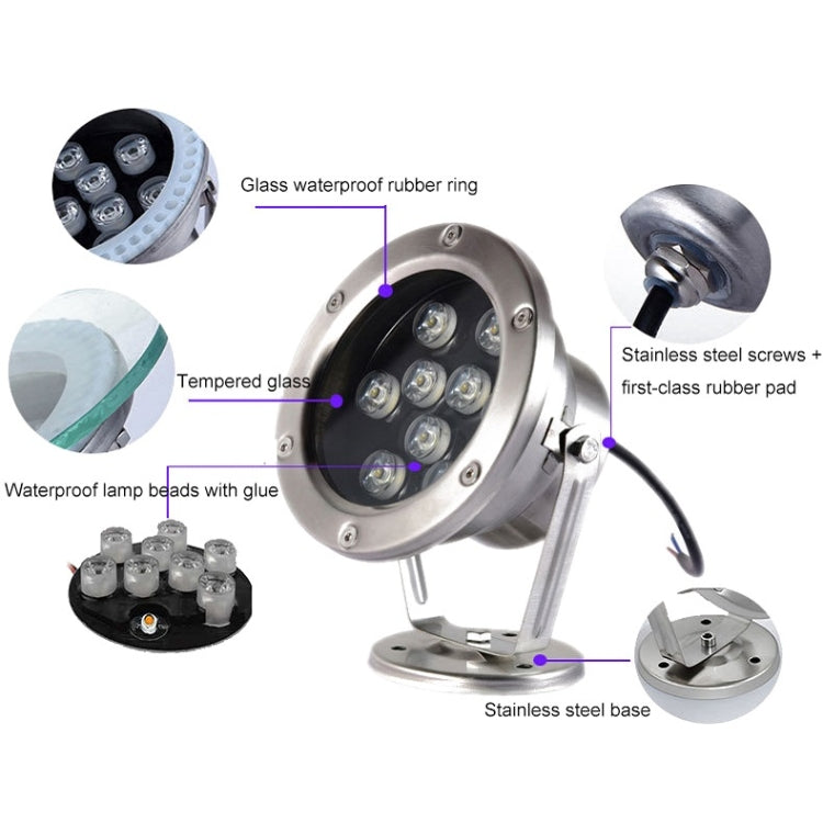 LED Underwater Light Pool Fish Pond Fountain Waterproof Landscape Light 36W(Green) - Underwater Lights by PMc TechLife | Online Shopping South Africa | PMc TechLife | Buy Now Pay Later Mobicred