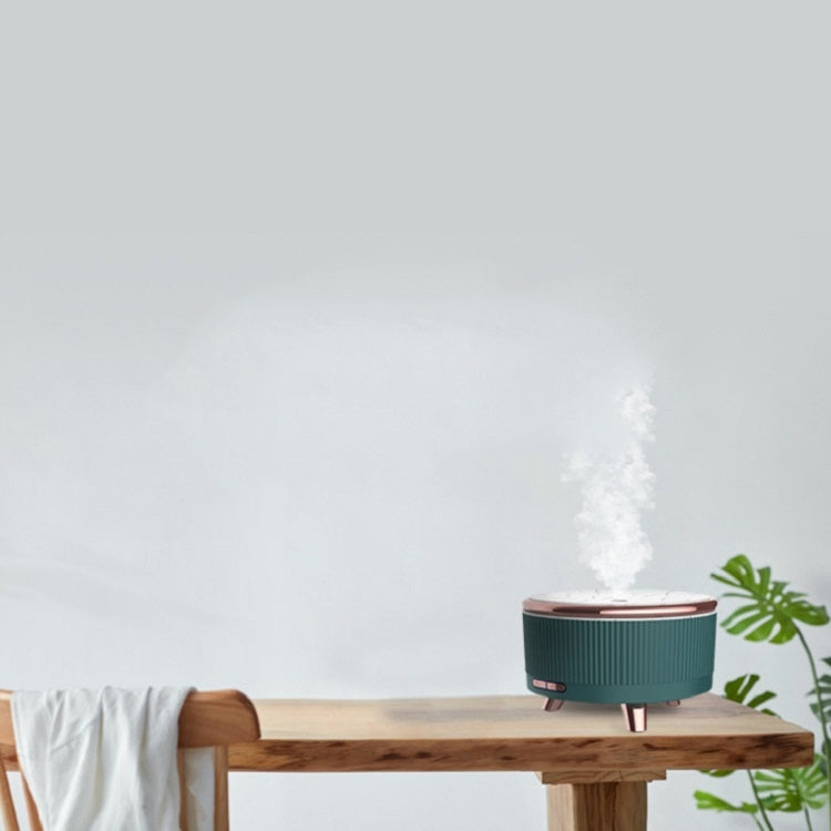 Ultrasonic Aromatherapy Diffuser Humidifier Essential Oil Diffuser EU Plug(Dark Green) - free shipping - PMC TechLife - Order now!