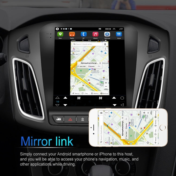 For Ford Focus 9.7 inch Android WiFi Car Integrated Machine, Style: Standard+12 Light Camera(2+32G) - Car MP3 & MP4 & MP5 by PMC TechLife | Online Shopping South Africa | PMC TechLife