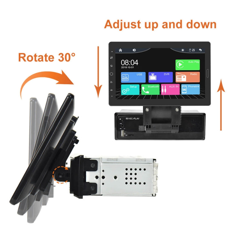 1310C 10.1 inch Car Full Screen Touch HD MP5 Wired Carplay Player, Style: Standard+12 Light Camera - Car MP3 & MP4 & MP5 by PMC TechLife | Online Shopping South Africa | PMC TechLife | Buy Now Pay Later Mobicred