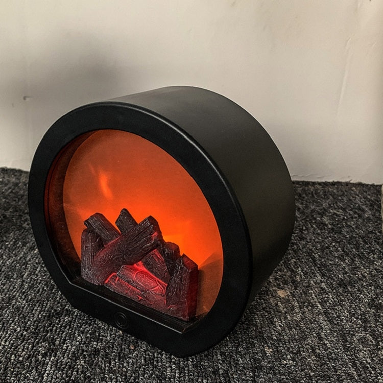 Simulation Flame Touch Switch Fireplace Light Ornaments(Semi-circular) - Novelty Lighting by PMC TechLife | Online Shopping South Africa | PMC TechLife | Buy Now Pay Later Mobicred