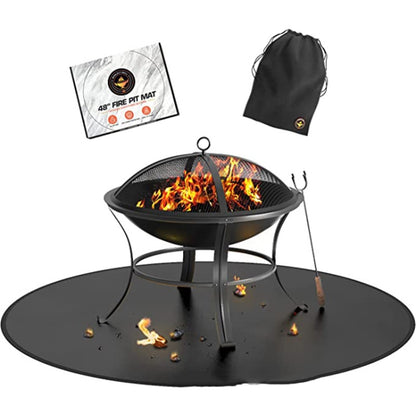 Fireproof Grill Mat Fiberglass High Temperature Resistant Camping Mat 32 Inches - Camping Mats by PMC Jewellery | Online Shopping South Africa | PMC Jewellery | Buy Now Pay Later Mobicred