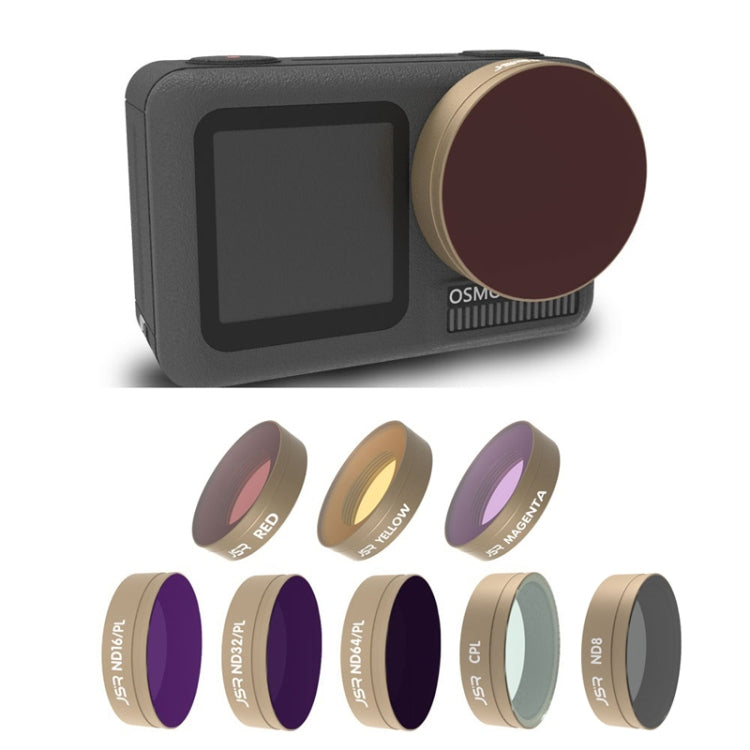 JSR For DJI Osmo Action Motion Camera Filter, Style: LG-Yellow - Lens Filter by JSR | Online Shopping South Africa | PMC TechLife | Buy Now Pay Later Mobicred