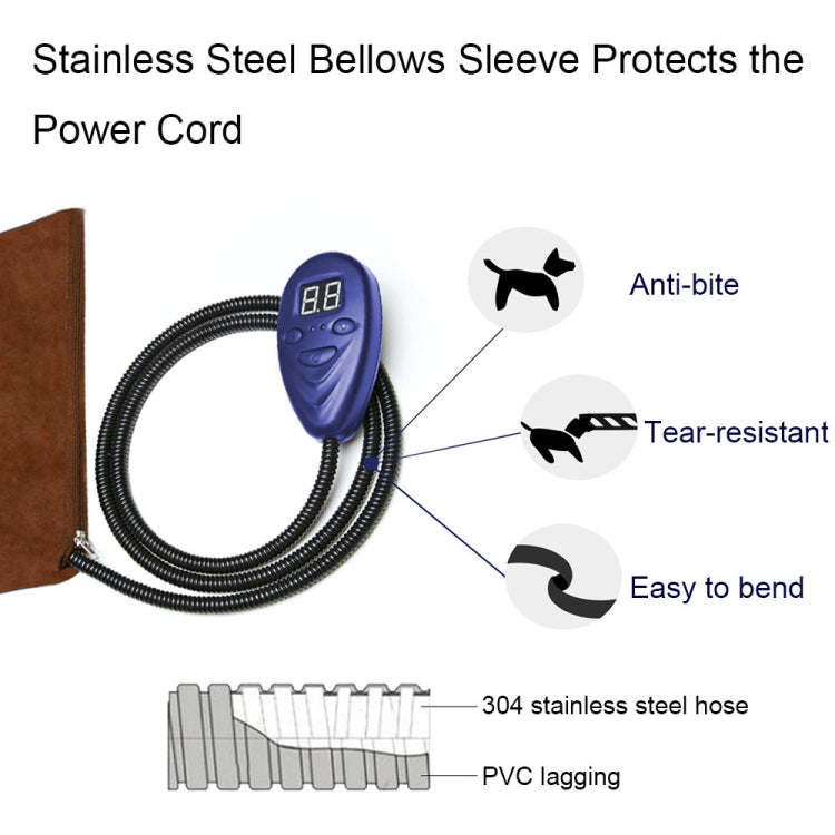 40x30cm Blue 12V Low Voltage Multifunctional Warm Pet Heating Pad Pet Electric Blanket(EU Plug) - Pads by PMC TechLife | Online Shopping South Africa | PMC TechLife | Buy Now Pay Later Mobicred