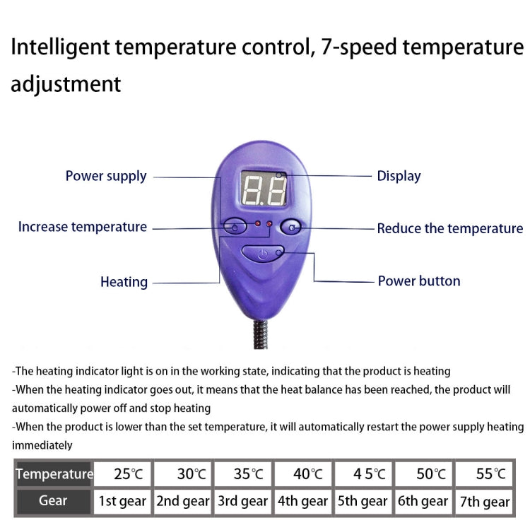 40x30cm Blue 12V Low Voltage Multifunctional Warm Pet Heating Pad Pet Electric Blanket(EU Plug) - Pads by PMC TechLife | Online Shopping South Africa | PMC TechLife | Buy Now Pay Later Mobicred