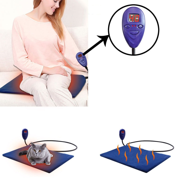 40x30cm Blue 12V Low Voltage Multifunctional Warm Pet Heating Pad Pet Electric Blanket(EU Plug) - Pads by PMC TechLife | Online Shopping South Africa | PMC TechLife | Buy Now Pay Later Mobicred