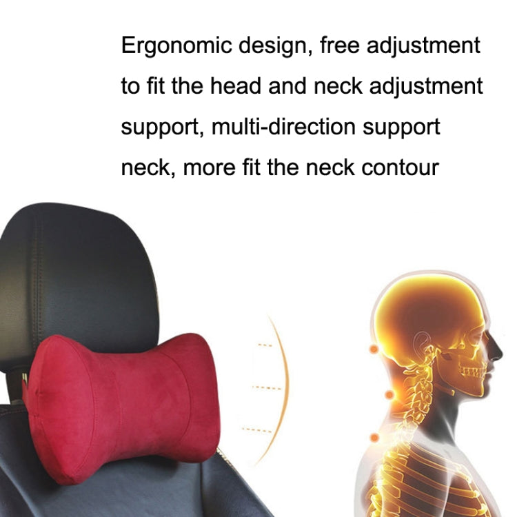 Car Memory Cotton Headrest Protective Cervical Spine Seat Sleeping Pillow(Black) - Seat Accessories by PMC Jewellery | Online Shopping South Africa | PMC Jewellery | Buy Now Pay Later Mobicred