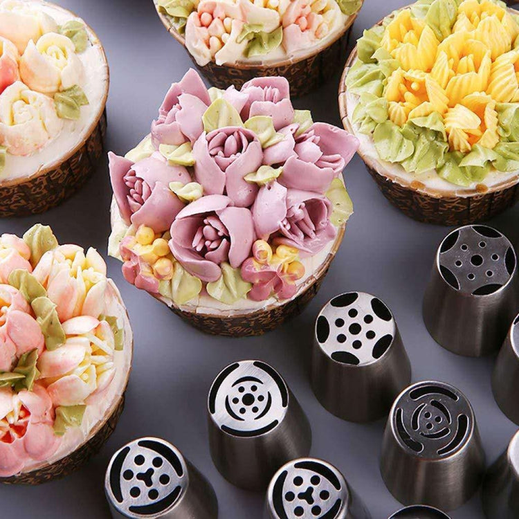 10PCS/Set Stainless Steel Laminating Nozzle Set Cake DIY Laminating Nozzle Set Baking Tools - Baking Pastry Tools by PMC TechLife | Online Shopping South Africa | PMC TechLife