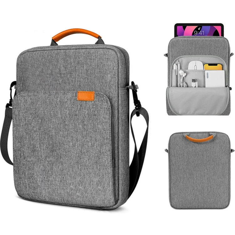 Vertical Laptop Bag Handheld Shoulder Crossbody Bag, Size: 13 Inch(Light Gray) - 13.3 inch by PMC Jewellery | Online Shopping South Africa | PMC Jewellery
