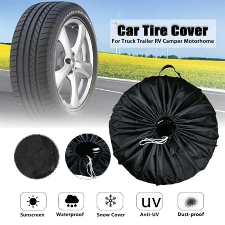 4PCS/Set S Waterproof and Dustproof Car Spare Tire Cover Tire Protector - Window Foils & Solar Protection by PMC TechLife | Online Shopping South Africa | PMC TechLife | Buy Now Pay Later Mobicred
