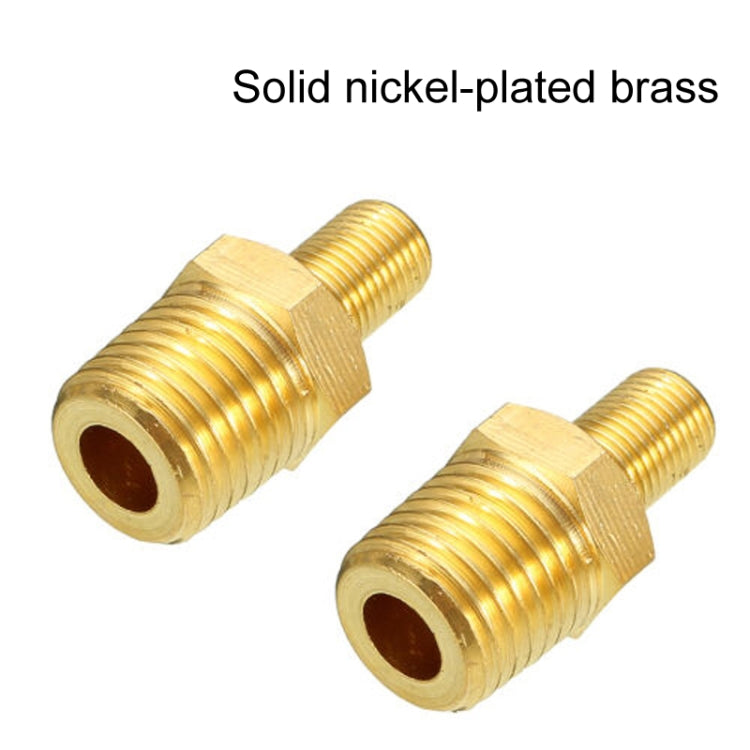 5PCS 1/8 NPT Threaded Nozzles Solid Nickel-Plated Brass Fuel Tank Filling Valve For Air Compressor - Inflatable Pump by PMC TechLife | Online Shopping South Africa | PMC TechLife
