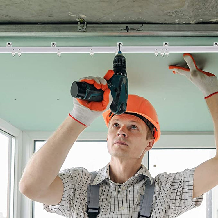 5M Curtain Track Curved Rail Hook Pulley Mounting Code Screw Expansion Plug(White) - Curtain Decorative Accessories by PMC TechLife | Online Shopping South Africa | PMC TechLife | Buy Now Pay Later Mobicred