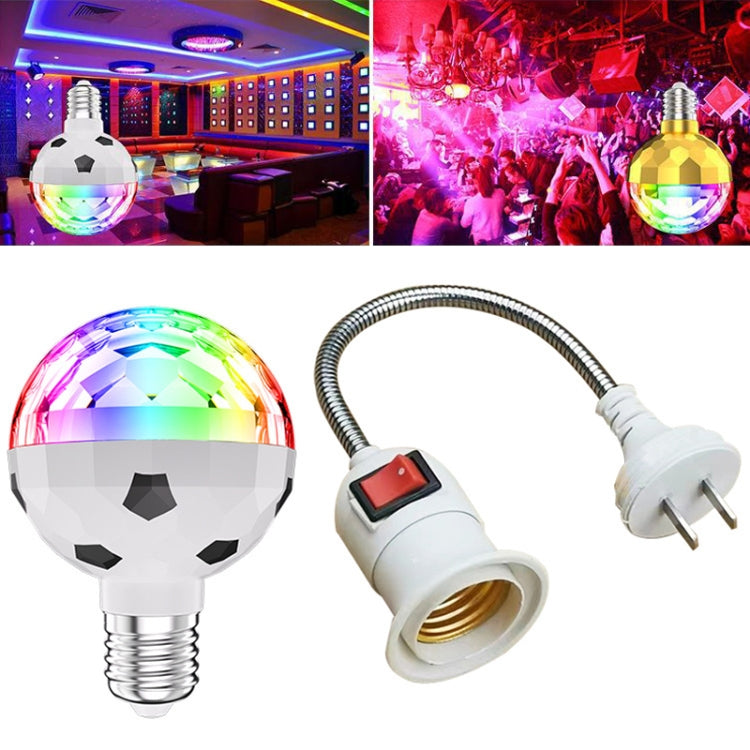 ZQMQD-001 6 LEDs Colorful Rotating Light Magic Ball Atmosphere Light, Spec: White+Universal Holder - LED Magic Ball by PMC Jewellery | Online Shopping South Africa | PMC Jewellery