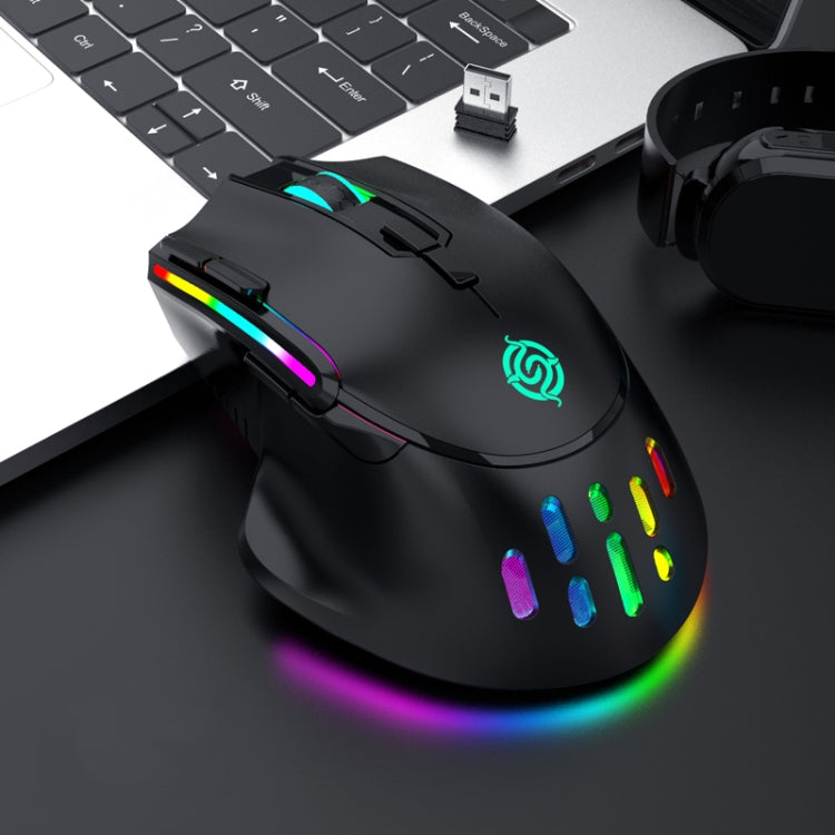 K-Snake BM520  9-button 3200DPI 2.4G RGB Wireless Dual-mode Gaming Mouse(Black) - Wireless Mice by K-Snake | Online Shopping South Africa | PMC Jewellery | Buy Now Pay Later Mobicred