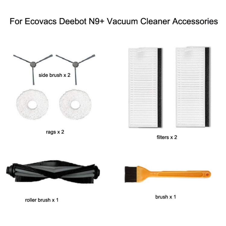 For Ecovacs Deebot N9+ Robot Vacuum Cleaner Steam Mop Cloth(Set) - For ECOVACS Accessories by PMC Jewellery | Online Shopping South Africa | PMC Jewellery | Buy Now Pay Later Mobicred