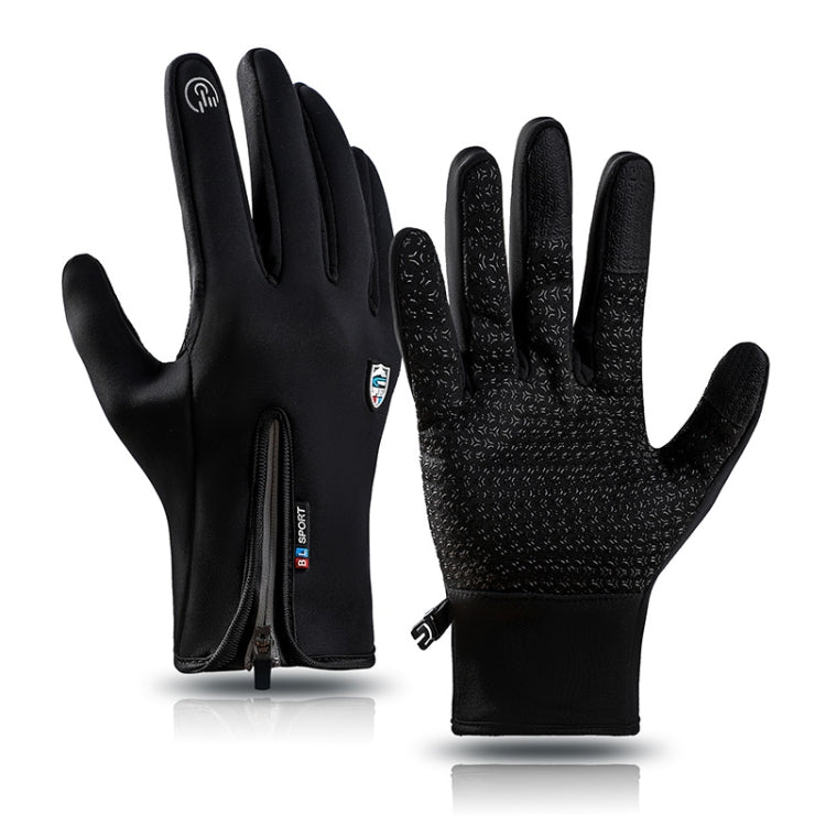 A045 Cycling Gloves Touch Screen Windproof Waterproof Sport Keep Warm Gloves, Size: L(Black) - Cycling Gloves by PMC TechLife | Online Shopping South Africa | PMC TechLife