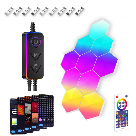 Gaming Ambient Light Smart Chiclet Backdrop Quantum Wall Light, Versions: Bluetooth(10 PCS/Set) - Novelty Lighting by PMC Jewellery | Online Shopping South Africa | PMC Jewellery | Buy Now Pay Later Mobicred