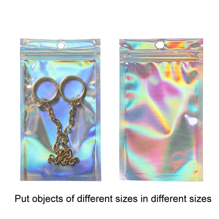100PCS Laser Self-sealing Packaging Bag Data Line Aluminum Foil Plastic Bag , Size: 13x25cm -  by PMC TechLife | Online Shopping South Africa | PMC TechLife