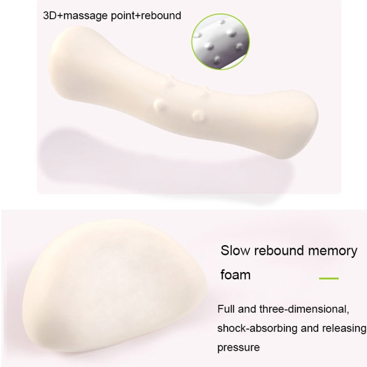 3D Slow Rebound Memory Foam Heating Massage Pillow(Deep Gray) - free shipping - PMC TechLife - Order now!