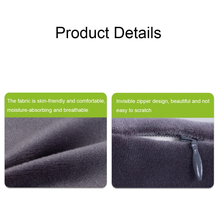 3D Slow Rebound Memory Foam Heating Massage Pillow(Deep Gray) - free shipping - PMC TechLife - Order now!