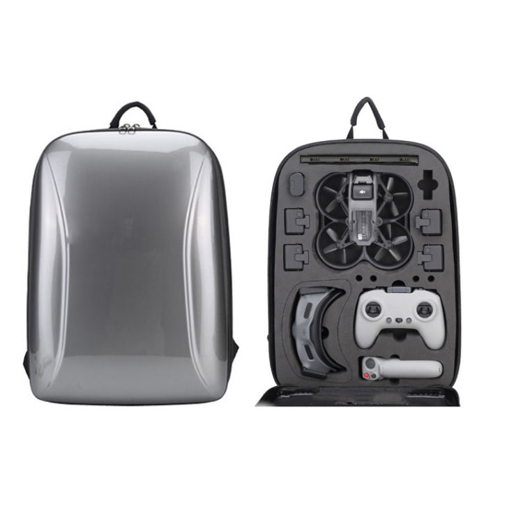 For DJI AVATA  Storage Bag Hard Shell Waterproof Shoulder Bag Backpack(Metal Gray) - Case & Bags by PMC TechLife | Online Shopping South Africa | PMC TechLife