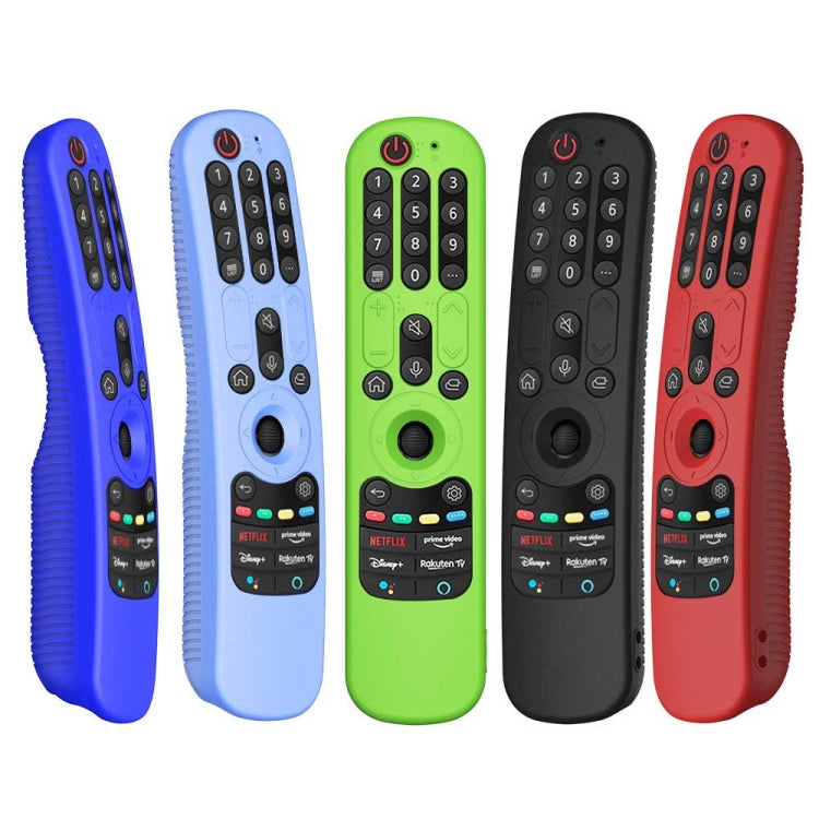 For LG An-MR21GC / AN-MR21N / AN-MR21GA TV Remote Control Silicone Protective Case(Luminous Blue) - Remote Control Covers by PMC Jewellery | Online Shopping South Africa | PMC Jewellery