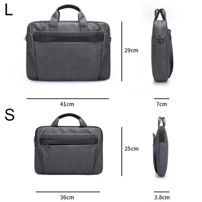 BANGE BG-2558 Large-capacity Waterproof and Wear-resistant Laptop Handbag, Size: S (Gray) - 13.3 inch by BANGE | Online Shopping South Africa | PMC Jewellery | Buy Now Pay Later Mobicred