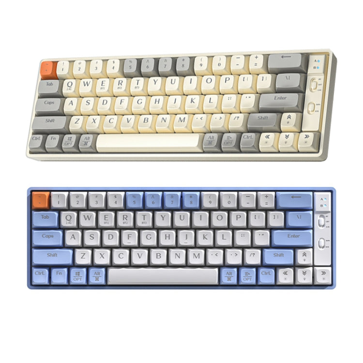 LANGTU GK65 65 Keys Wireless / Bluetooth / Wired Three Model Game Mechanical Keyboard, Cable Length: 1.5m(Sky Blue) - free shipping - PMC Jewellery - Order now!