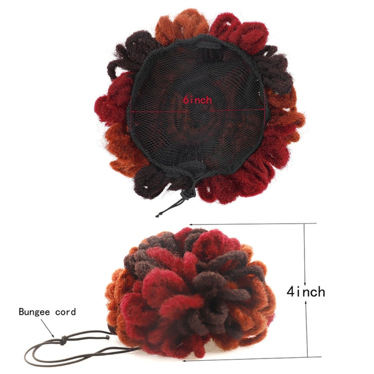 LSFBZB Drawstring Dreadlocks Wig Caterpillar Dreadlock Shaggy Hair Bun, Spec: 4H27H30 - free shipping - PMC TechLife - Order now!