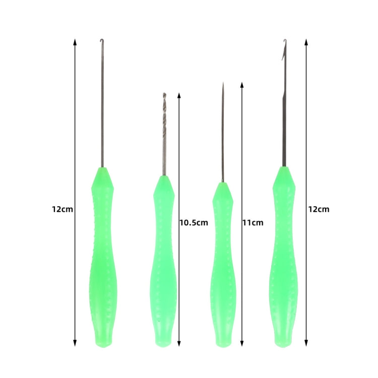 4 PCS / Set Carp Fishing Hook Needle Fishing Bead Bait Hook Needle - Fishing Hooks by PMC TechLife | Online Shopping South Africa | PMC TechLife