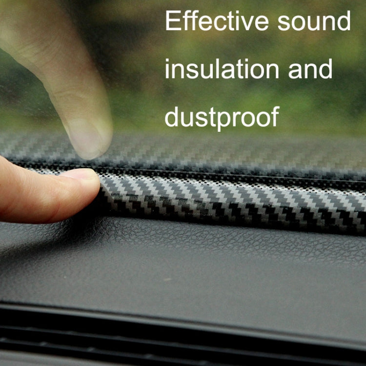 2pcs N856 No Fiber Pattern Car Elastomer Seal Rubber Strip Instrument Panel Leakproof Dustproof Soundproof Universal - sealing strips by PMC TechLife | Online Shopping South Africa | PMC TechLife | Buy Now Pay Later Mobicred