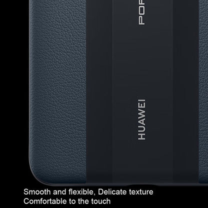 For Huawei Mate 50 RS Porsche Design Original Huawei Leather Smart Window Phone Case(Dark Blue) - Huawei Cases by Huawei | Online Shopping South Africa | PMC Jewellery | Buy Now Pay Later Mobicred