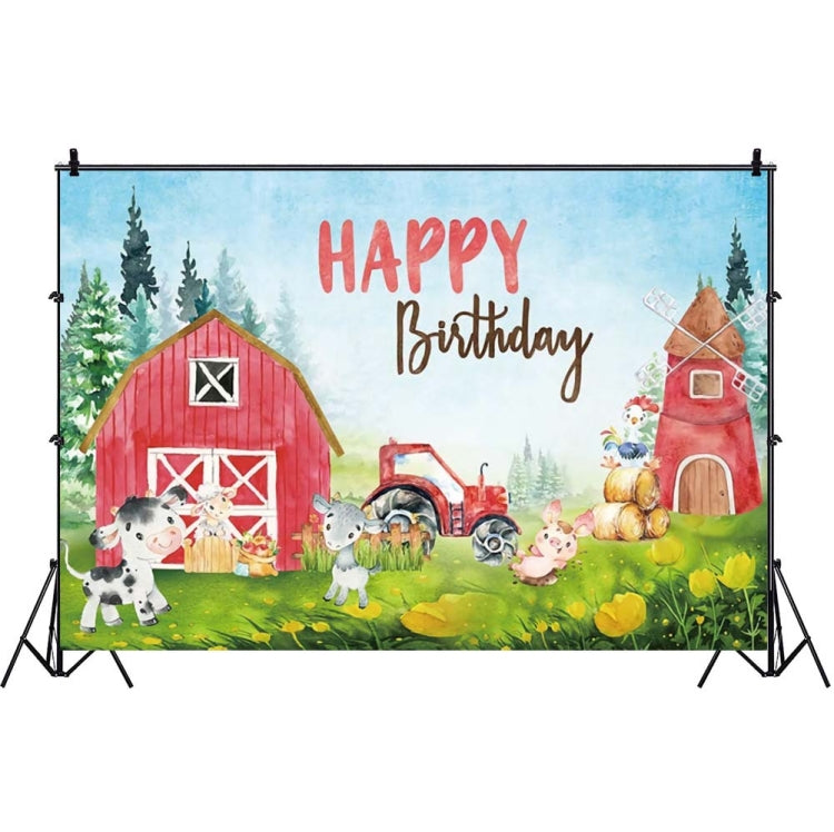 1.5m X 1m Cartoon Farm Animals Photography Backdrop Birthday Party Background Decoration(MDT08893) - Birthday Party by PMC Jewellery | Online Shopping South Africa | PMC Jewellery