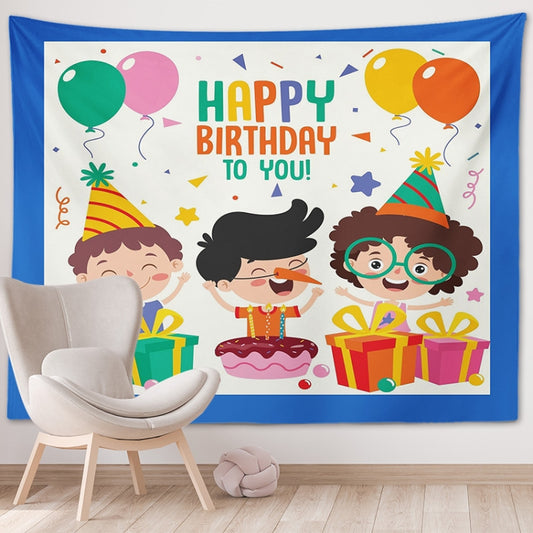 Happy Birthday Photo Backdrop Party Decoration Tapestry, Size: 150x130cm(GT56-4) - Cartoon by PMC Jewellery | Online Shopping South Africa | PMC Jewellery | Buy Now Pay Later Mobicred