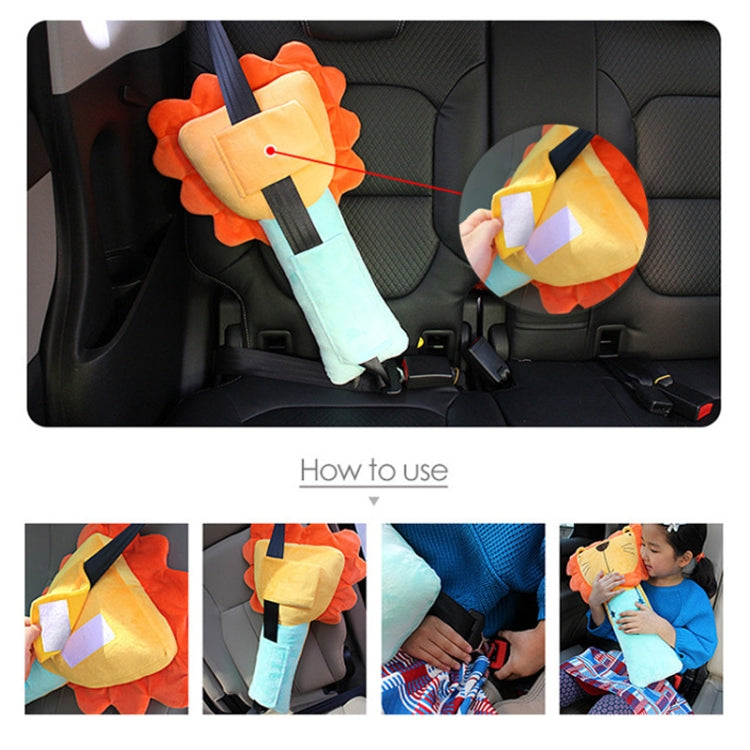 50cm Children Car Belt Cartoon Shoulder Protector Pillow(Rabbit) - Seat Belts & Padding by PMC Jewellery | Online Shopping South Africa | PMC Jewellery | Buy Now Pay Later Mobicred