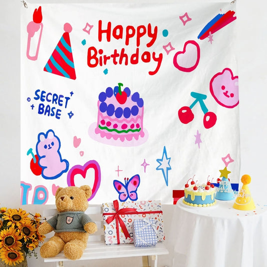 Birthday Layout Hanging Cloth Children Photo Wall Cloth, Size: 150x230cm Velvet(14) - Cartoon by PMC Jewellery | Online Shopping South Africa | PMC Jewellery | Buy Now Pay Later Mobicred