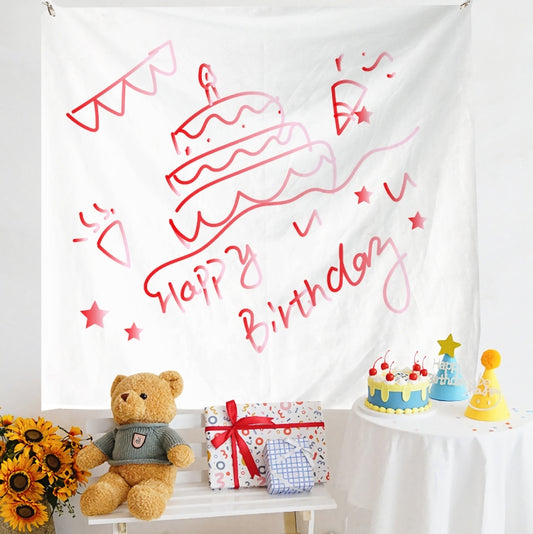 Birthday Layout Hanging Cloth Children Photo Wall Cloth, Size: 180x230cm Velvet(32) - Cartoon by PMC Jewellery | Online Shopping South Africa | PMC Jewellery | Buy Now Pay Later Mobicred